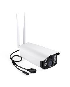 Utomhus FullHD 4G övervakningskamera, högtalarlarm, 2-vägskommunikation, 50 m IR mörkersyn, LED-strålkastare