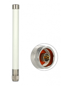 DeLOCK WLAN-antenne, N han, 4,5-7,0 dBi, 802.11a/b/g/n/ac, hvid