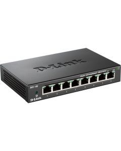 D-Link 8-ports 10/100 metalhus Desktop Switch