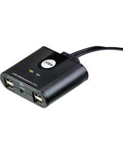 ATEN US224 manuel USB 2.0 switch, 2 computere til 4 enheder, 1,8m, hvid
