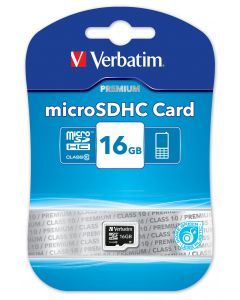 Verbatim hukommelseskort, microSDHC Class 10, 16GB