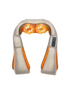 Shiatsu axel och nackmassageväst, 16 massagehuvuden, värmefunktion